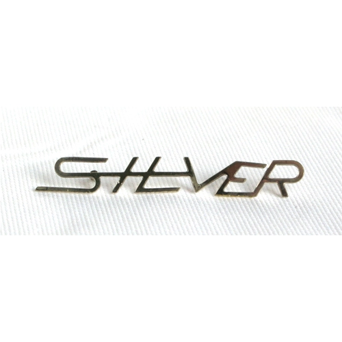 Schild mit der Aufschrift „SILBER" für LAMBRETTA 150 S Silber