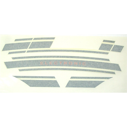 Series of Blue Stickers with electronic lettering for side panels, mudguards, bags, hoods for VESPA 125 PRIMAVERA ET3 ro 610194M