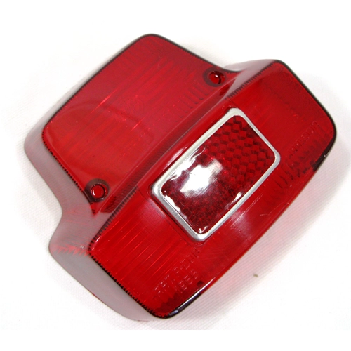 Rotes Rücklichtgehäuse aus Kunststoff mit Reflektor für VESPA 125 150 180 SUPER SS SPORT ro 150369