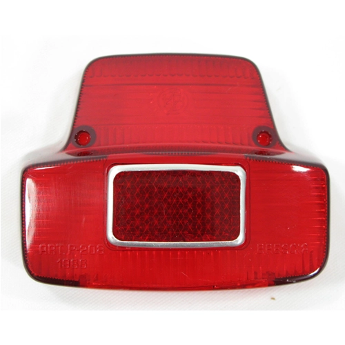 Rotes Rücklichtgehäuse aus Kunststoff mit Reflektor für VESPA 125 150 180 SUPER SS SPORT ro 150369