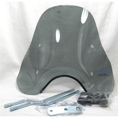 Pare-brise fumé miniature pour VESPA PX PE 50 125 150 200 (tous modèles) + supports