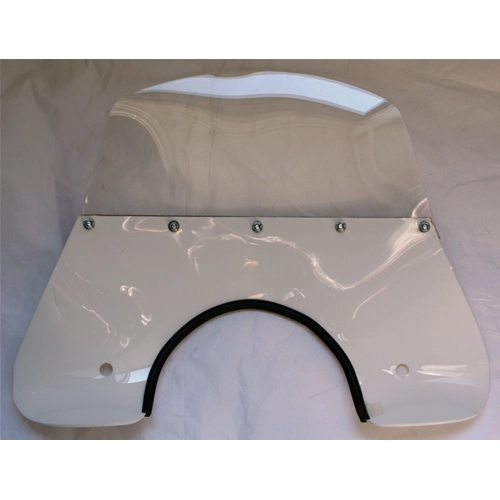 Parabrisas blanco para VESPA 125 150 180 200 PX PE SPRINT VELOCE RALLY TS, completo con soportes.