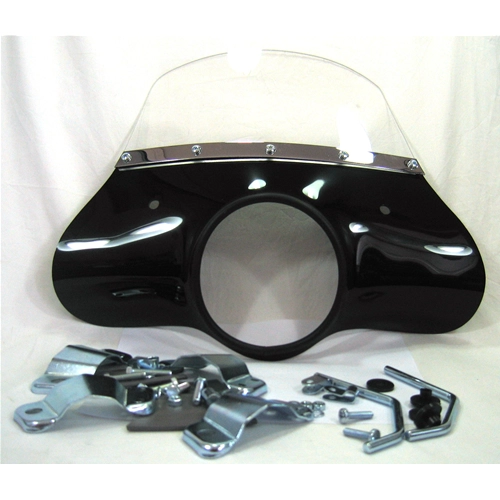 Black windshield screen for LAMBRETTA 125 150 LI 3rd series complete with brackets