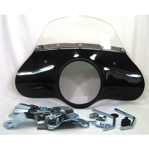Black windshield screen for LAMBRETTA 125 150 LI 3rd series complete with brackets