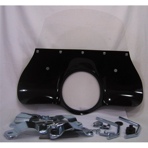 Black windshield screen for LAMBRETTA 125 150 LI 3rd series complete with brackets