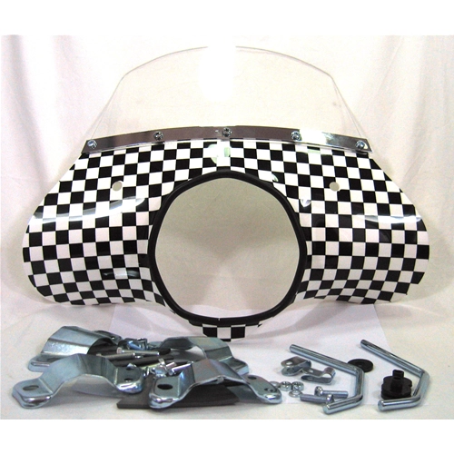 Screen printed windshield windscreen for LAMBRETTA 125 150 175 TV SPECIAL SX complete with brackets