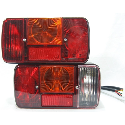 Pair of Rear Lights for APE TM P 703 FL 2 TM P 703 V DIESEL ro 581339 581340