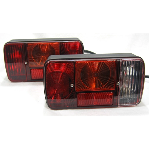 Pair of Rear Lights for APE TM P 703 FL 2 TM P 703 V DIESEL ro 581339 581340