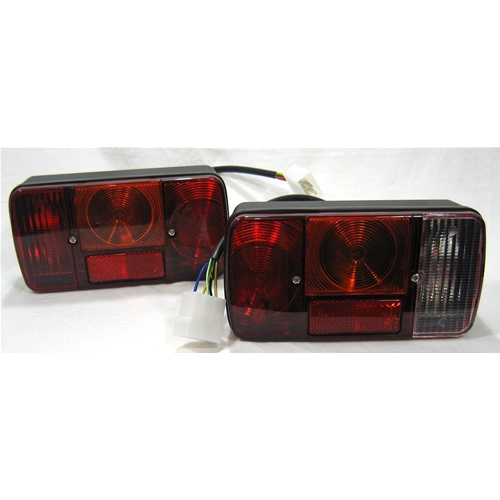 Pair of Rear Lights for APE TM P 703 FL 2 TM P 703 V DIESEL ro 581339 581340