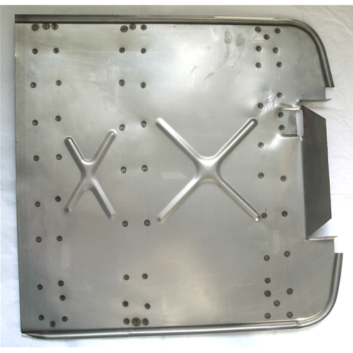 Parte inferior del estribo sin acabado para VESPA VNA1T 1958 - VBA1T 1959 a 1960 - VNB1T 1960 a 1961 - VBB1T 1960 a 1961 - VNB3T 1962 con guía de cables recortada.