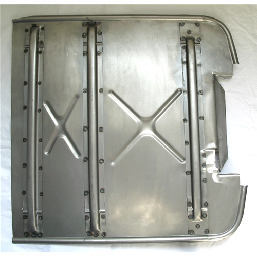 Parte inferior del estribo sin acabado para VESPA VNA1T 1958 - VBA1T 1959 a 1960 - VNB1T 1960 a 1961 - VBB1T 1960 a 1961 - VNB3T 1962 con guía de cables recortada.