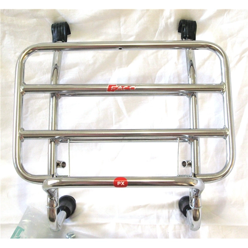 Verchromter Frontgepäckträger für VESPA 50 90 125 150 160 180 200 NLR SPECIAL PRIMAVERA SS ET3 PX PE ARCOBALENO PK XL RUSH N FL2 HP ro 610271M