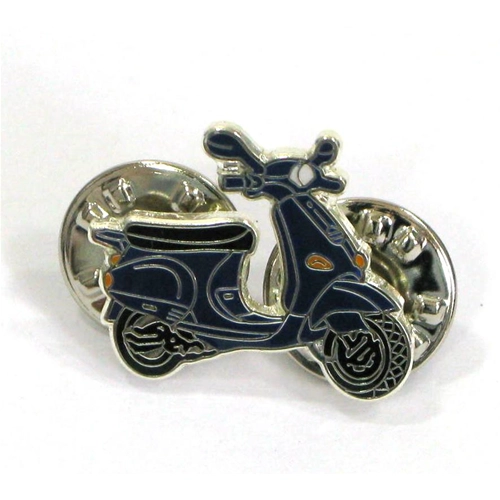 Emaille-Brosche „VESPA ET4 125 BLAU"