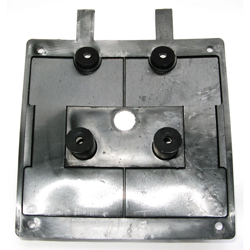 Erhöhter Kennzeichenhalter in Schwarz für VESPA und Oldtimer-Motorräder 125 150 200