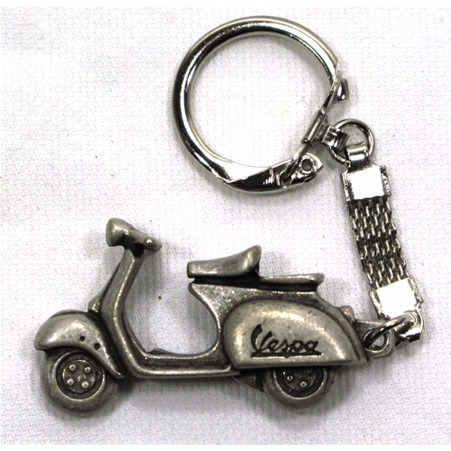 Schlüsselanhänger mit VESPA-Motiv aus den 60er Jahren, 43 mm lang, Typ VBA VBB, handgefertigt aus Zamak (Ro 610171M).