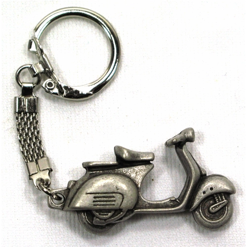 Schlüsselanhänger mit VESPA-Motiv aus den 60er Jahren, 43 mm lang, Typ VBA VBB, handgefertigt aus Zamak (Ro 610171M).