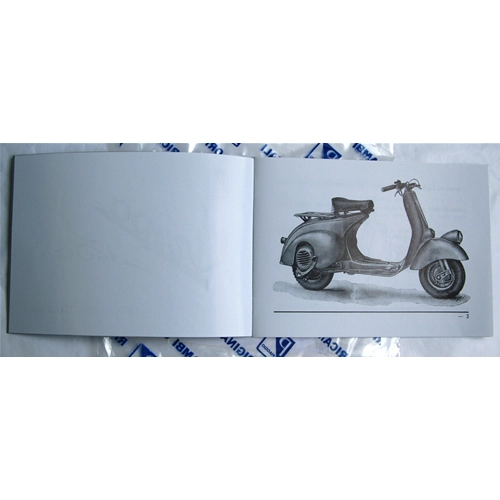 Originale PIAGGIO Gebrauchs- und Wartungsanleitung für die VESPA 125, Baujahr 1948