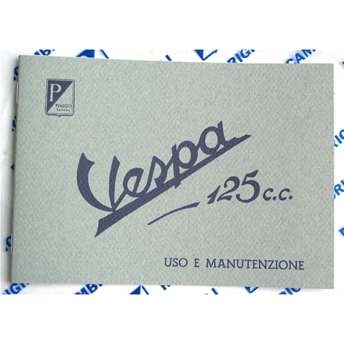 Manuel d'utilisation et d'entretien pour Vespa 125 année 1949 - Tringlerie de phare bas, boîte de vitesses, référence 610035M