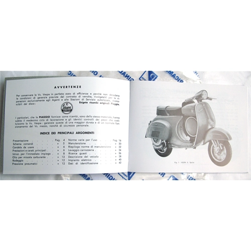 Gebrauchs- und Wartungshandbuch für VESPA 90 SS SUPER SPRINT von 1965 bis 1971 ro 610046M