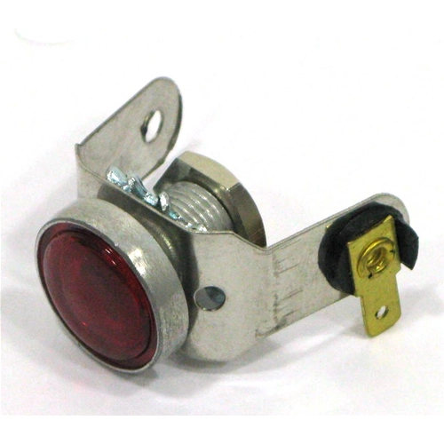 Feu de signalisation rouge complet avec bordure en aluminium pour guidon VESPA 125 GTR TS 150 SPRINT VELOCE 180 200 RALLY ro 146172
