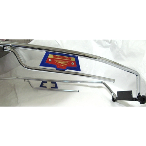 Chrome-plated body protection perimeter guard - blue - for VESPA 125 150 160 180 200 SUPER GT SPRINT SS RALLY