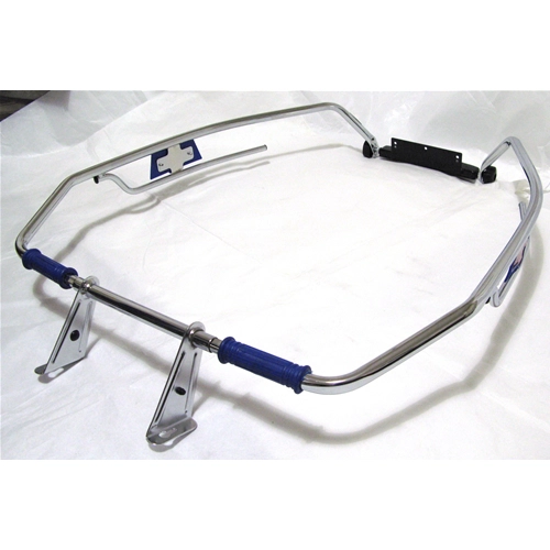 Chrome-plated body protection perimeter guard - blue - for VESPA 125 150 160 180 200 SUPER GT SPRINT SS RALLY