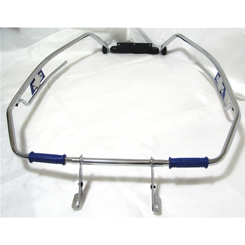 Chrome-plated body protection perimeter guard - blue - for VESPA 125 150 160 180 200 SUPER GT SPRINT SS RALLY