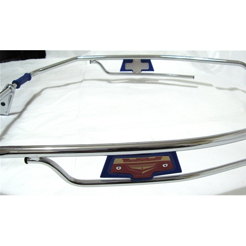 Chrome-plated body protection perimeter guard - blue - for VESPA 125 150 160 180 200 SUPER GT SPRINT SS RALLY