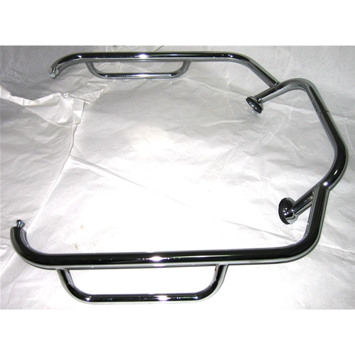 Protector perimetral tubular cromado universal para VESPA y LAMBRETTA en 2 piezas.