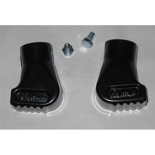 Soportes de aluminio negro para VESPA 125 150 200 PX PE T5 PK COSA, diámetro mm. 22