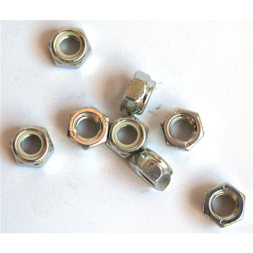 Selbstsichernde Sechskantmutter M6 6 mm für 10-mm-Schlüssel, passend für VESPA, APE, LAMBRETTA und diverse andere Anwendungen, 1 Stück