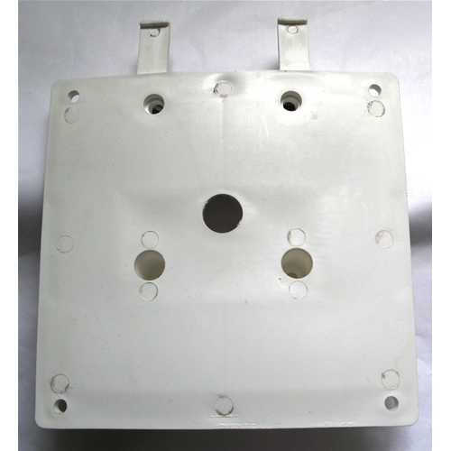 Soporte de matrícula blanco elevado para VESPA 125 150 200 clásicas.