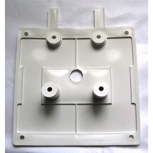 Soporte de matrícula blanco elevado para VESPA 125 150 200 clásicas.