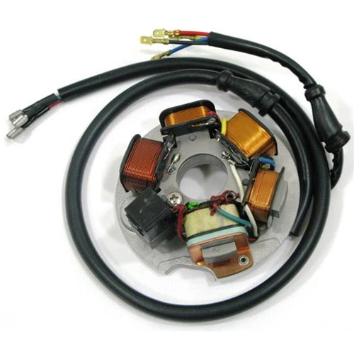 DUCATI 6-pole stator with plate for VESPA 125 ET3 from 1976 to 1983 VMB1T ro 186974