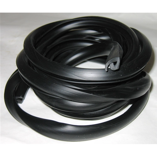 Junta de goma negra perfilada para capós, bolsas y carrocería para VESPA 98 125 150 V1 V15 V33 VM VN VL GS VS1 VB1 VNA VNB VBAVBB de 1949 a 1966 - 3,10 m de largo, apta para ambos capós.