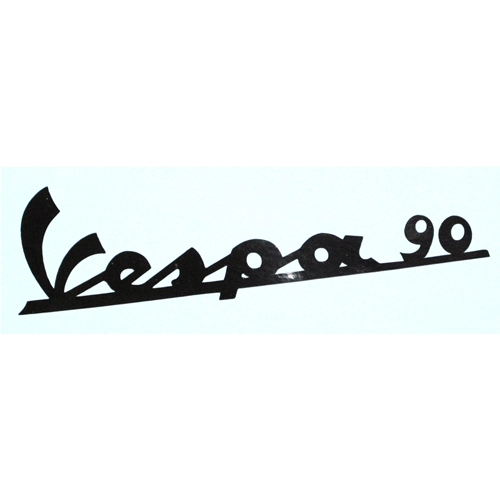 VESPA 90 Aufkleber mit schwarzer Schrift