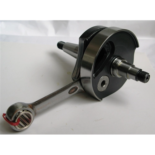 Vilebrequin de compétition pour Vespa 125 ET3 Primavera (1967-1983) et Vespa PK 125 (1982-1985). Bielle conique de 19 mm, polie, pour conversion de 50 cm³ à 125 cm³.
