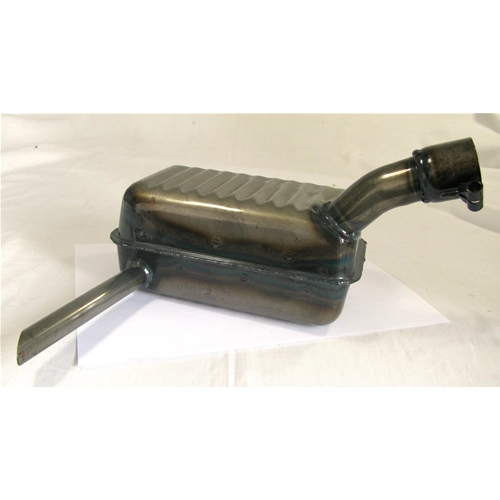 Schwarzer Auspuff für VESPA 125 1952 V33T U Kleinwagen 1953 mit niedrigem Scheinwerfer