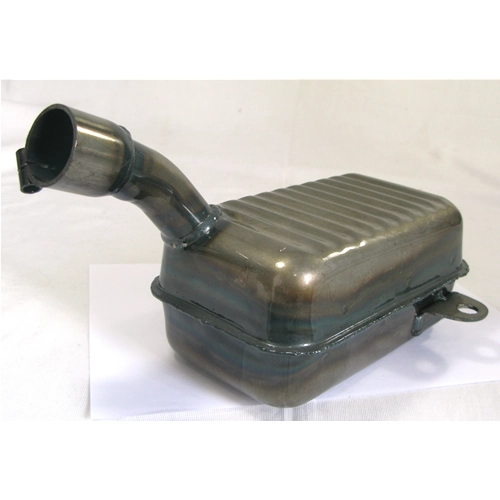 Schwarzer Auspuff für VESPA 125 1952 V33T U Kleinwagen 1953 mit niedrigem Scheinwerfer