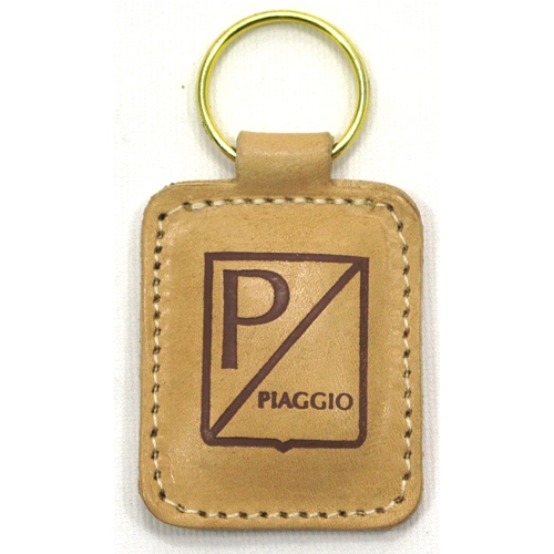 Leather keychain for PIAGGIO VESPA ro 610095M anti-scratch 44 mm x 57 mm