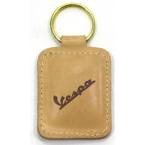 Leather keychain for PIAGGIO VESPA ro 610095M anti-scratch 44 mm x 57 mm