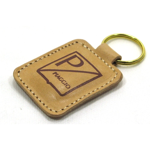 Leather keychain for PIAGGIO VESPA ro 610095M anti-scratch 44 mm x 57 mm