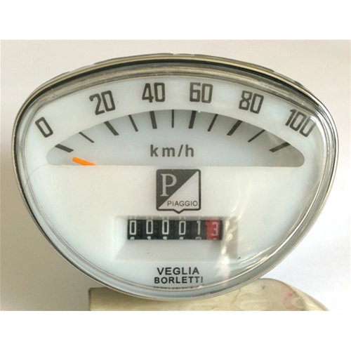 Compteur de vitesse à fond blanc, échelle 100 km/h, pour VESPA 50 90 SS 125 150 SUPER SPRINT VNC1T