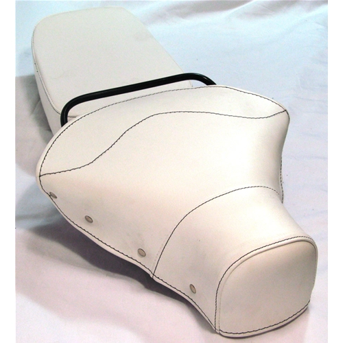 Kit de sillín y cojín blancos para VESPA 125 150 VNA VNB VBB VBA GT GTR PX PE SPRINT desde 1959