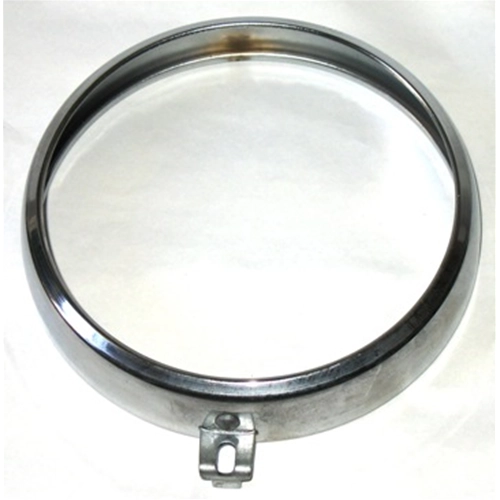 Cadre de phare chromé pour cyclomoteur PEUGEOT, diamètre 120 mm.