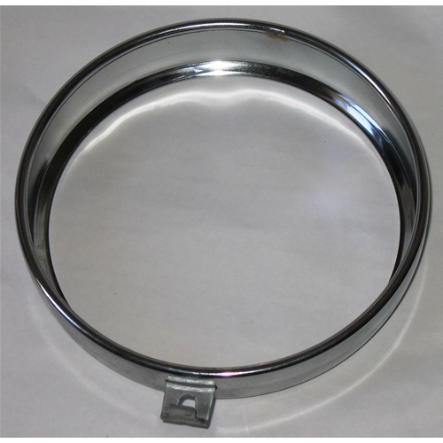 Cadre de phare chromé pour cyclomoteur PEUGEOT, diamètre 120 mm.