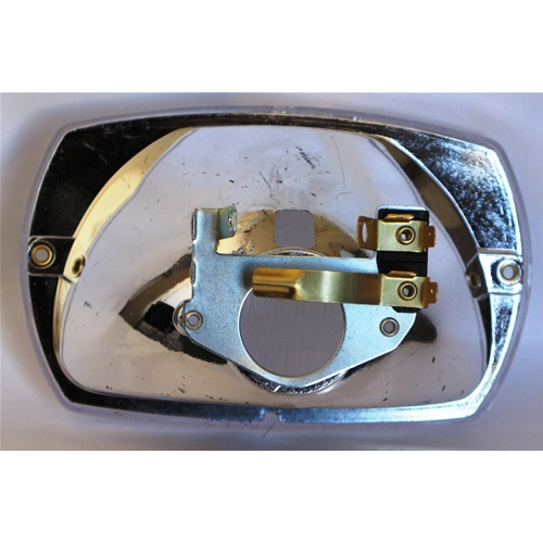 Complete Rectangular White Headlight Assembly for VESPA 50 SPECIAL - ELESTAR ro 126648 166694 1266695 123518 191192