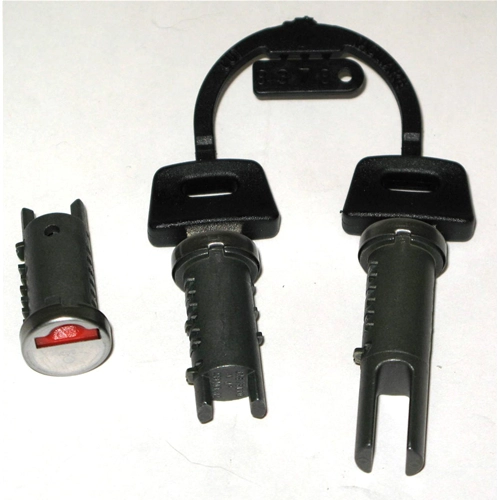 Lenkradschloss-Set für Topcase und Sitzbank, 3 Zylinder mit Schlüsseln für VESPA PK FL HP V 50 125 Automatik ro 265828