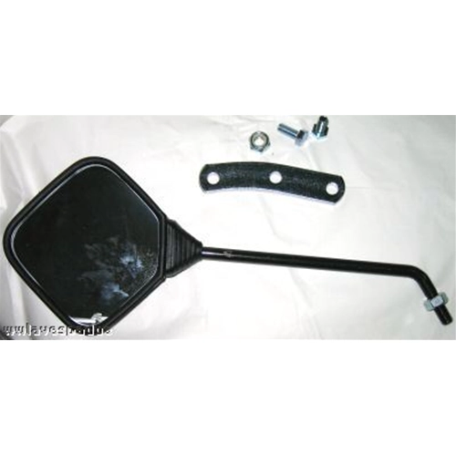 Espejo retrovisor derecho e izquierdo cuadrado con placa para VESPA 50 125 150 200 PK PX PE