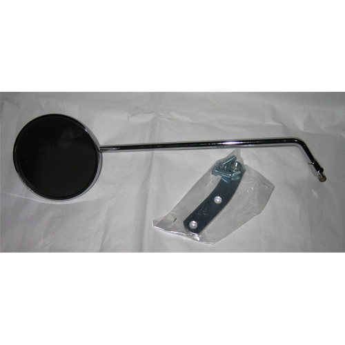 Left chrome rearview mirror diameter 100mm rod 330mm for VESPA 50 80 125 150 180 200 SPECIAL NLR PE PX PK